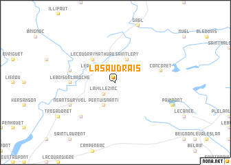 map of La Saudrais