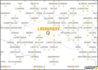 map of La Saunière