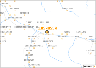 map of La Saussa