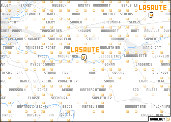 map of La Saute