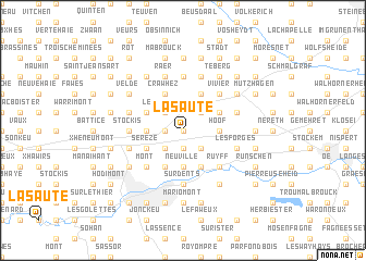 map of La Saute