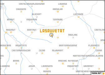 map of La Sauvetat