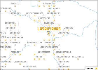 map of Las Auyamas