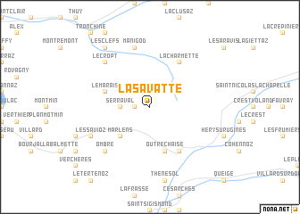 map of La Savatte