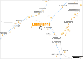 map of Las Avispas