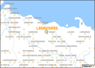 map of Las Avispas