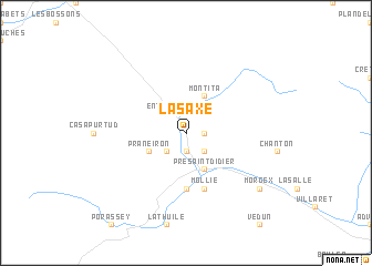 map of La Saxe