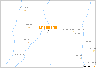 map of Las Babas