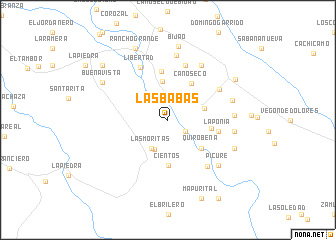 map of Las Babas