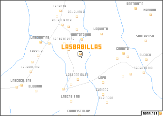 map of Las Babillas