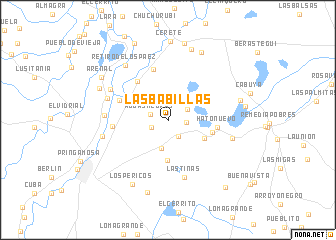 map of Las Babillas