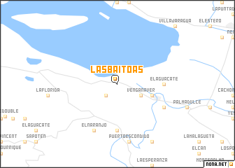 map of Las Baitoas