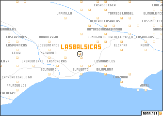 map of Las Balsicas