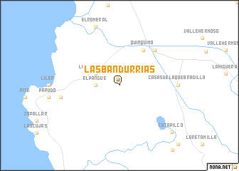 map of Las Bandurrias