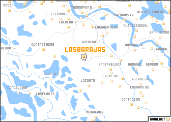 map of Las Barajas