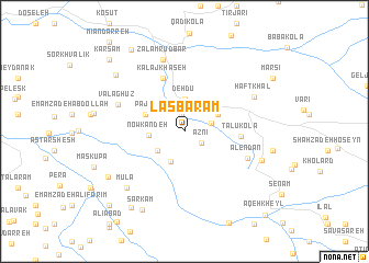map of Lasbaram