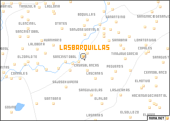 map of Las Barquillas