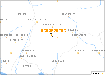 map of Las Barracas