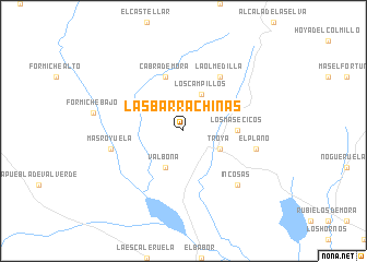 map of Las Barrachinas