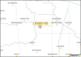 map of Las Bayas