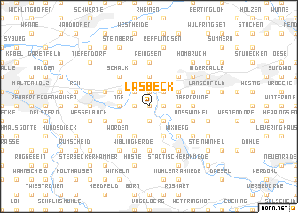 map of Lasbeck