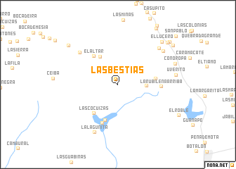 map of Las Bestias