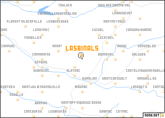 map of Lasbinals