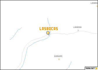 map of Las Bocas