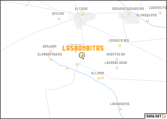 map of Las Bombitas