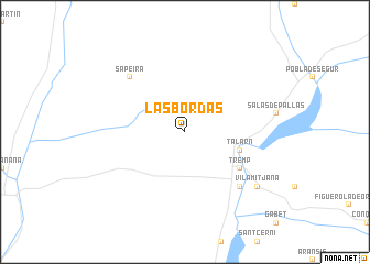 map of Las Bordas