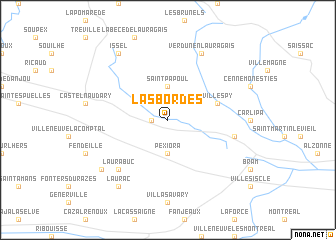 map of Lasbordes