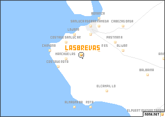map of Las Brevas