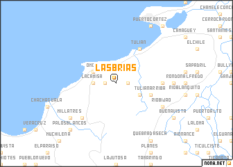 map of Las Brías