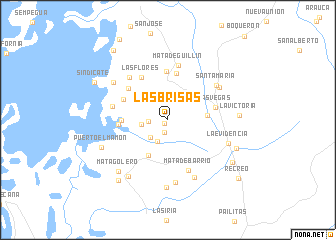 map of Las Brisas