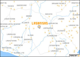 map of Las Brisas