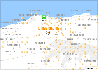map of Las Brujas