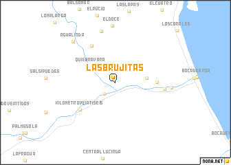 map of Las Brujitas