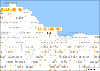 map of Las Cabañas