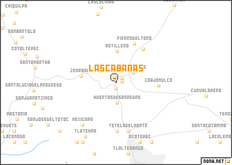 map of Las Cabañas