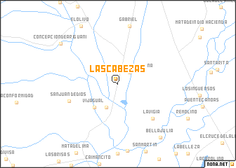 map of Las Cabezas