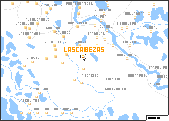 map of Las Cabezas