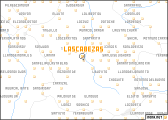 map of Las Cabezas