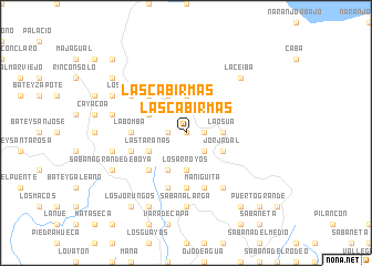 map of Las Cabirmas