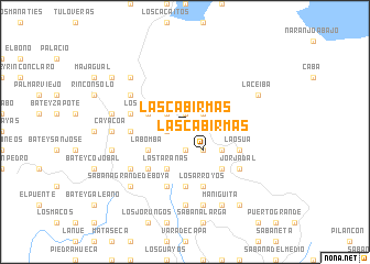 map of Las Cabirmas