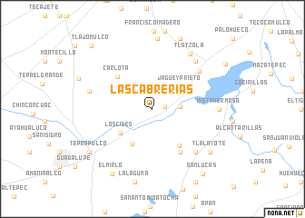 map of Las Cabrerías