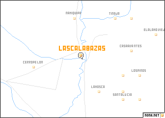 map of Las Calabazas