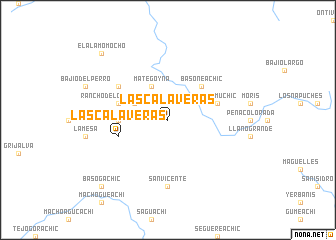 map of Las Calaveras