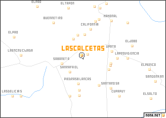 map of Las Calcetas