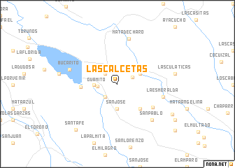map of Las Calcetas