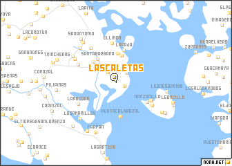 map of Las Caletas